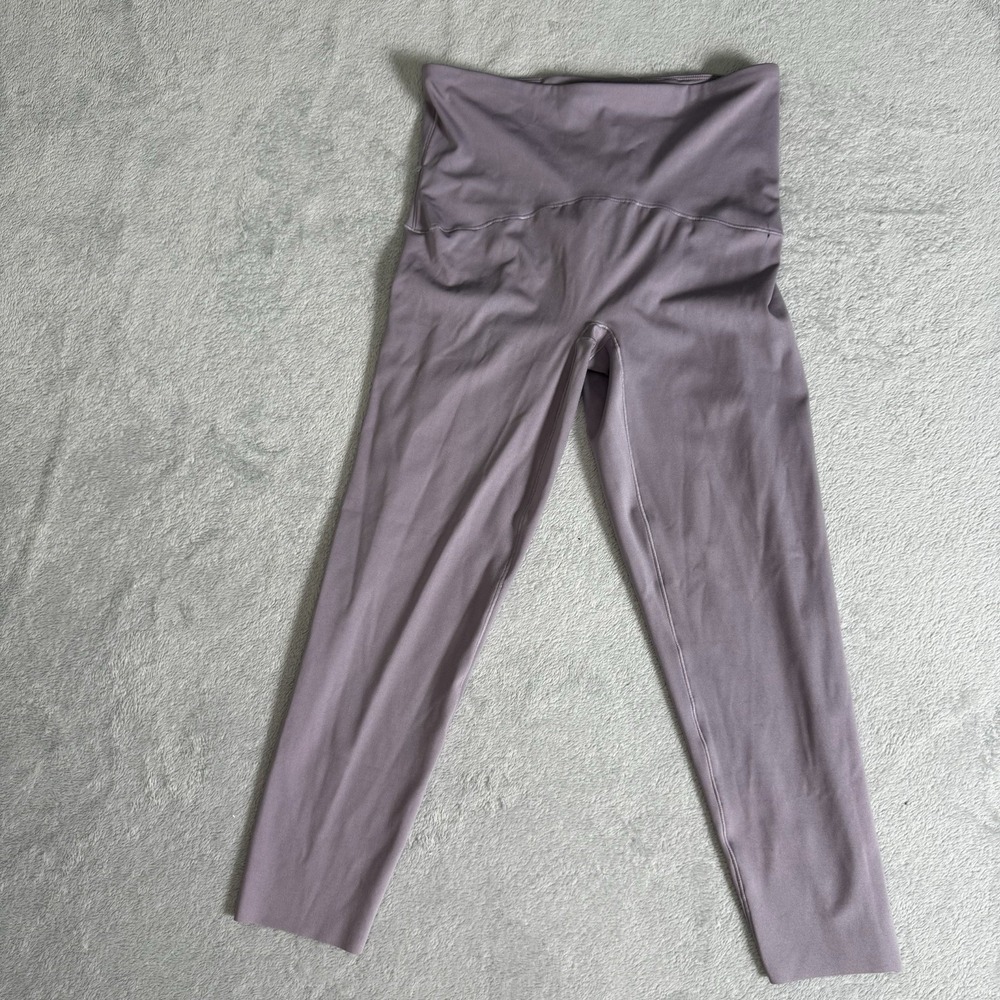 Spanx Women's High Waisted Cropped Leggings Mauve Purple Shaping 70/30 Stretch